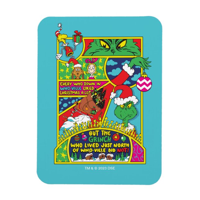 Grinch | Grafik för Tecknad Magnet (Vertikal)