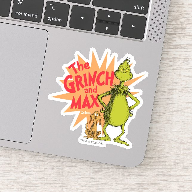 Grinch | Grinch & Max Starburst Klistermärken (Detalj)