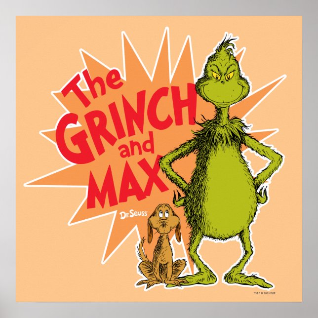 Grinch | Grinch & Max Starburst Poster (Framsidan)