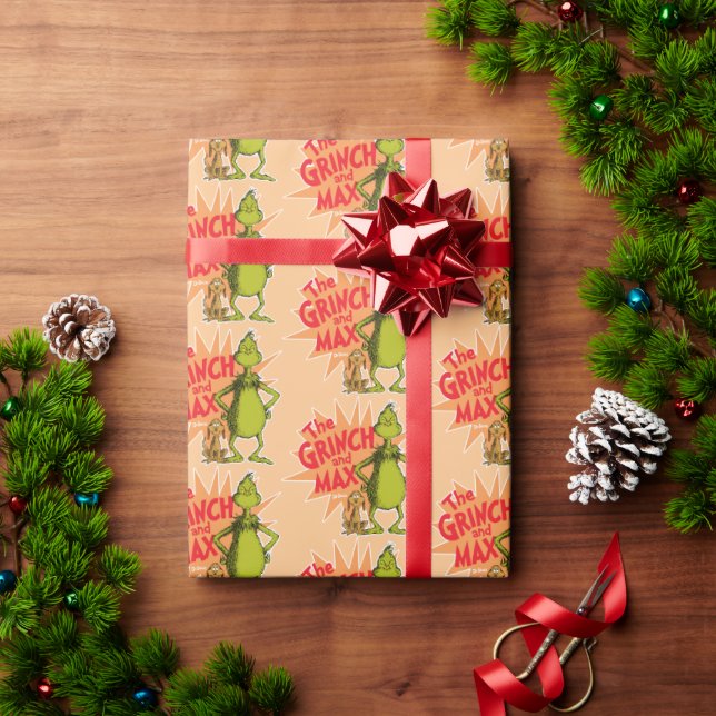 Grinch | Grinch & Max Starburst Presentpapper (Julgåva)