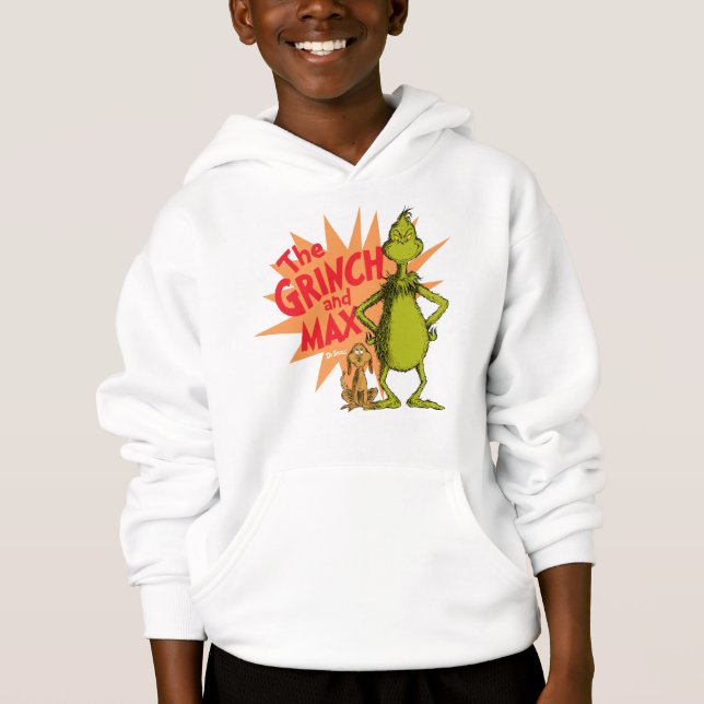 Grinch | Grinch & Max Starburst T Shirt (Framsida)