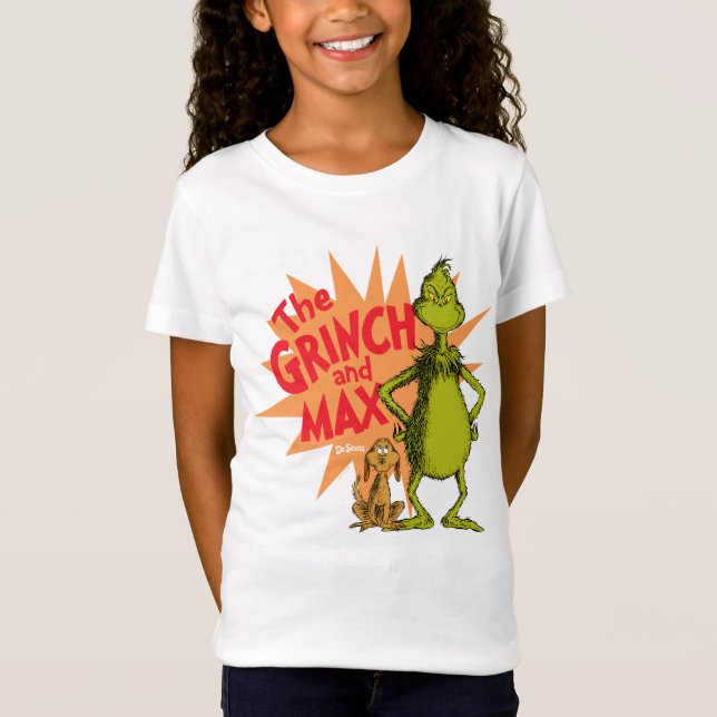 Grinch | Grinch & Max Starburst T Shirt (Framsida)