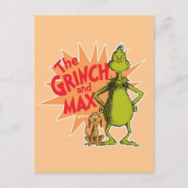 Grinch | Grinch & Max Starburst Vykort (Framsida)