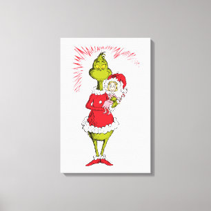 Grinch håller Cindy Lou Who Canvastryck