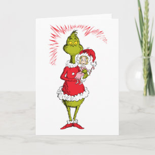 Grinch håller Cindy Lou Who Kort