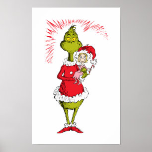 Grinch håller Cindy Lou Who Poster