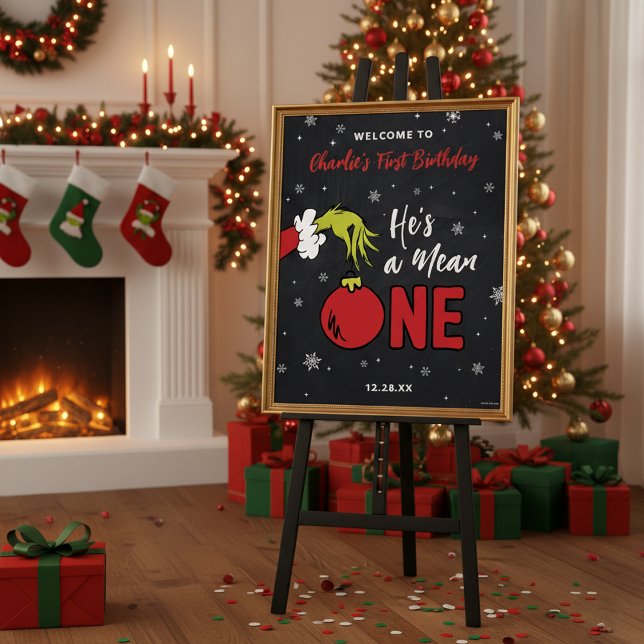 Grinch Han är en elak en Första födelsedagen Poster (Skapare uppladdad)