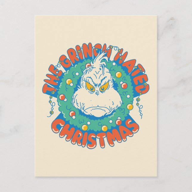 Grinch hatade jul vykort (Framsida)