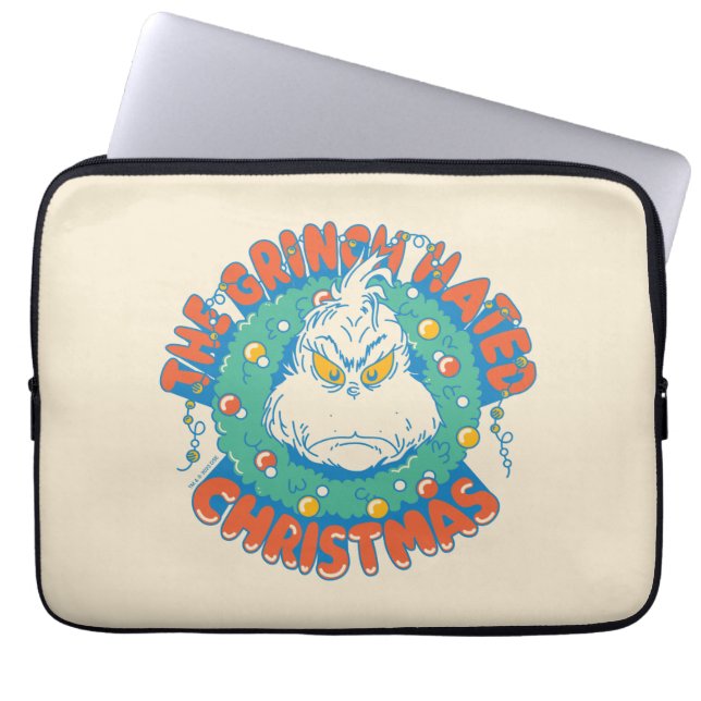 Grinch hatade julen laptop fodral (Framsidan)
