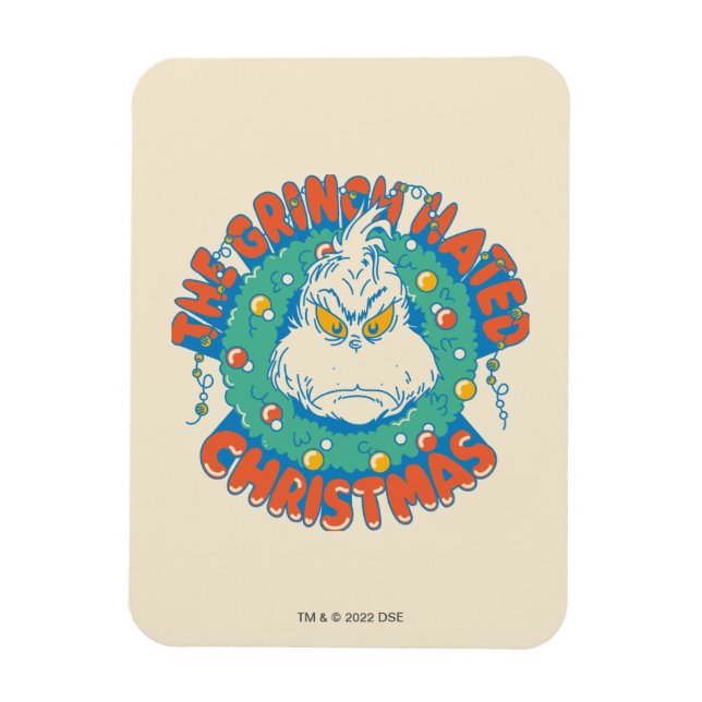Grinch Hatade Julen Magnet (Vertikal)