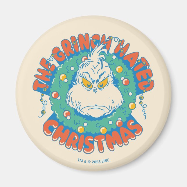 Grinch hatade julen magnet (Framsidan)