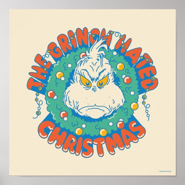 Grinch Hatade Julen Poster (Framsidan)