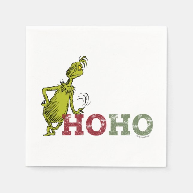 Grinch | Ho Ho Ho Pappersservett (Framsidan)