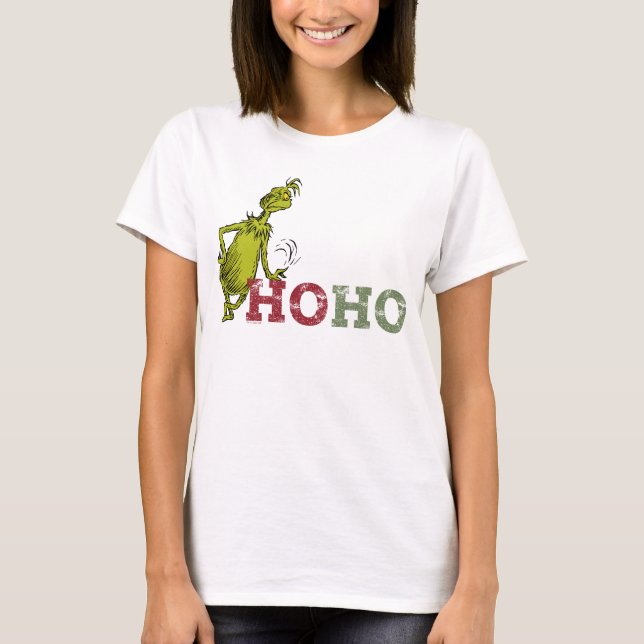 Grinch | Ho Ho Ho T Shirt (Framsida)