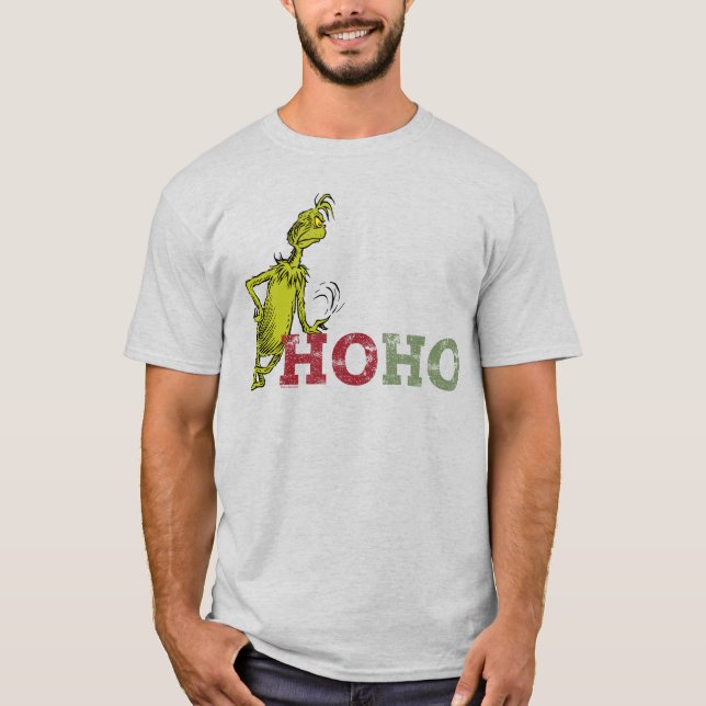 Grinch | Ho Ho Ho T Shirt (Framsida)