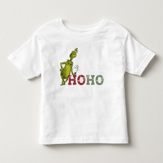 Grinch | Ho Ho Ho T Shirt (Framsida)