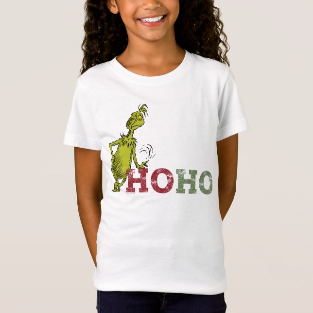 Grinch | Ho Ho Ho T Shirt (Framsida)