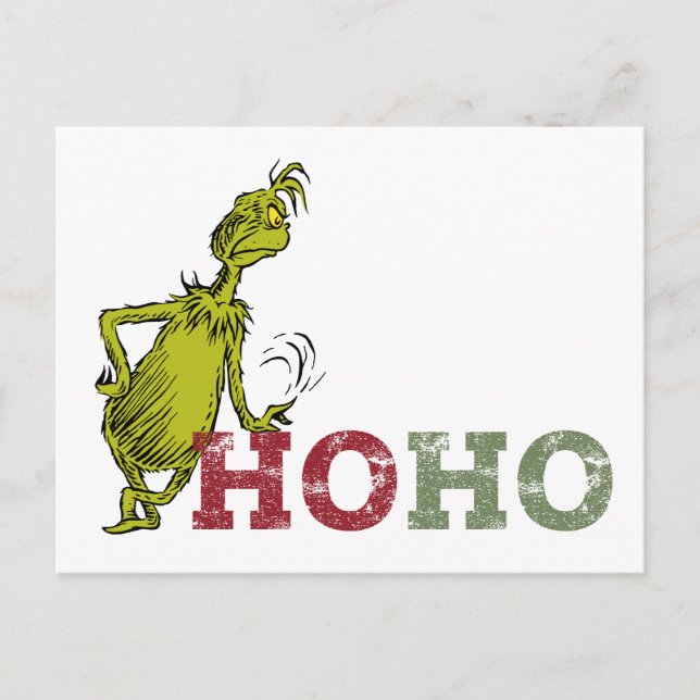 Grinch | Ho Ho Ho Vykort (Framsida)