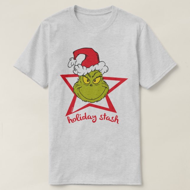 Grinch | Högläggning Tee Shirt (Design framsida)