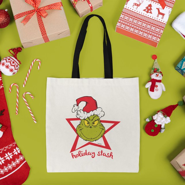 Grinch | Högläggning Tygkasse (Tote on table)