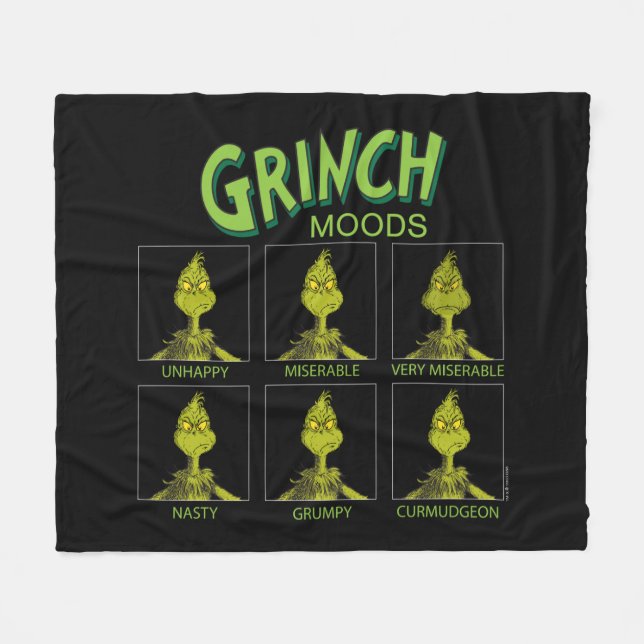 Grinch | Humördiagram Fleecefilt (Framsidan (Horisontell))