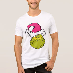 Grinch i rosa tomteluva t shirt