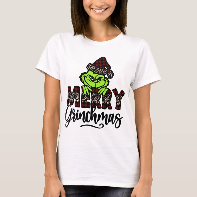 Grinch Inspired T-Shirt | Julfilm, teve (Framsida)
