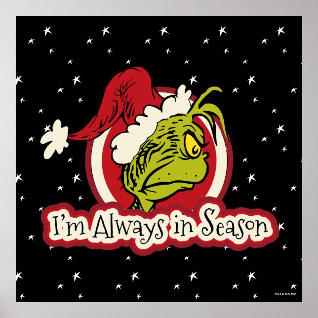 Grinch | Jag är alltid i säsong Poster (Framsidan)