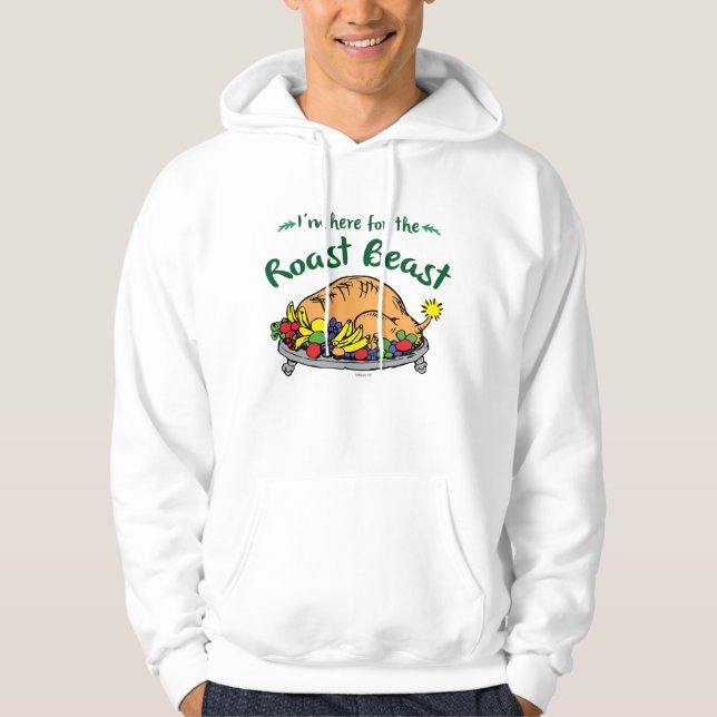 Grinch | Jag är här för det stekta odjuret Hoodie (Framsida)