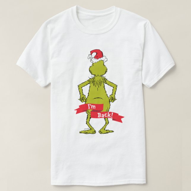 Grinch | Jag är tillbaka T Shirt (Design framsida)