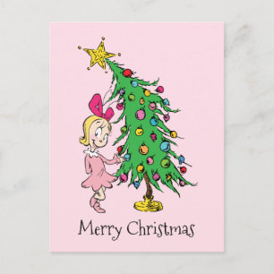 Grinch Jag har varit Cindy-Lou Who bra Helg Vykort