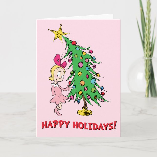 Grinch | Jag har varit Cindy-Lou Who God Helgkort (Framsida)