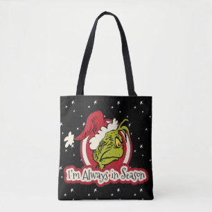Grinch Jag passar alltid till säsongen Tygkasse