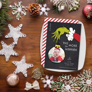 Grinch Ju mer Merrier Nyfödd bebis - Foto
