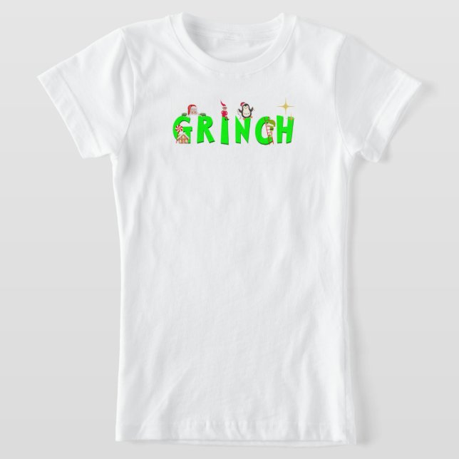 Grinch jul T-shirt (Laydown)