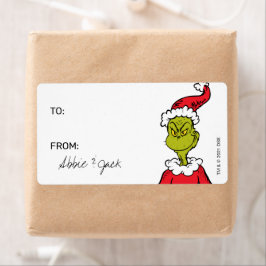 Grinch | Jul - Till Från Klistermärken Fraktsedel