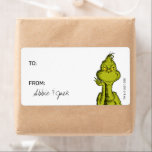 Grinch | Jul - Till från Stickers Fraktsedel<br><div class="desc">Firar Helgdag med Grinch! Anpassa de här söta etiketterna med ditt namn!</div>
