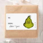 Grinch | Jul - Till från Stickers Fraktsedel<br><div class="desc">Firar Helgdag med Grinch! Anpassa de här söta etiketterna med ditt namn!</div>