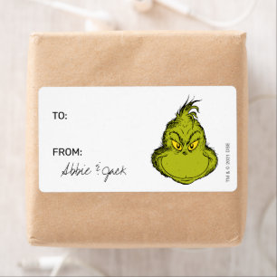 Grinch   Jul - Till från Stickers Fraktsedel