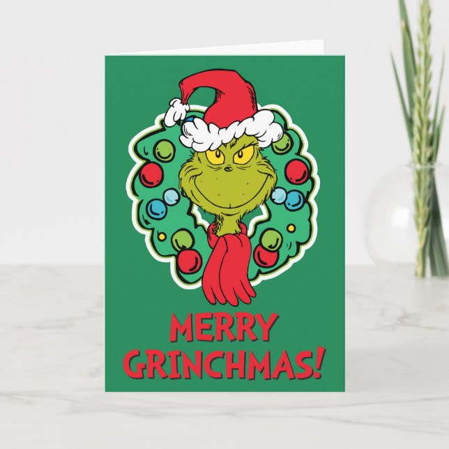 Grinch | Julens Helgdag Helgkort (Framsida)