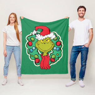 Grinch Julkrans Fleecefilt