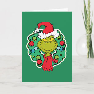 Grinch Julkrans Kort
