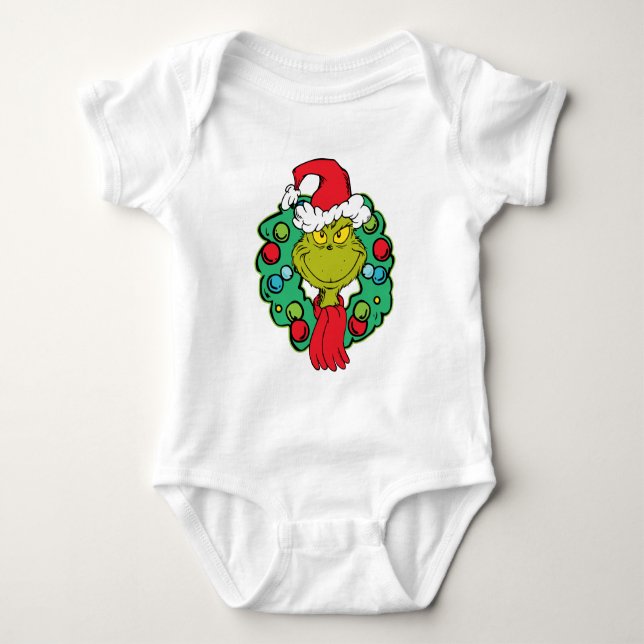 Grinch | Julkrans T Shirt (Framsida)