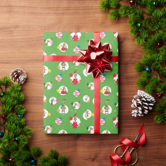 Grinch | Julprickmönster Presentpapper (Julgåva)