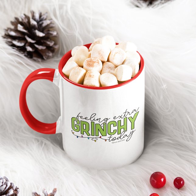 Grinch | Känn Extra Grinchy i dag 4 Mugg (Mug full of marshmallows)
