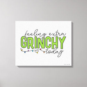 Grinch Känner mig extra grinig idag 4 Canvastryck