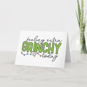 Grinch Känner mig extra grinig idag 4 Kort