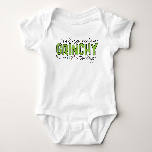 Grinch | Känner mig extra grinig idag 4 T Shirt (Framsida)
