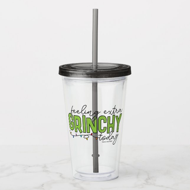 Grinch | Känner mig extra grinig idag 4 Take Away Mugg (Framsida)