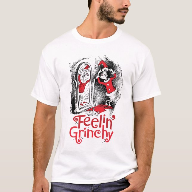 Grinch | Känner mig Grinchtacklig T Shirt (Framsida)